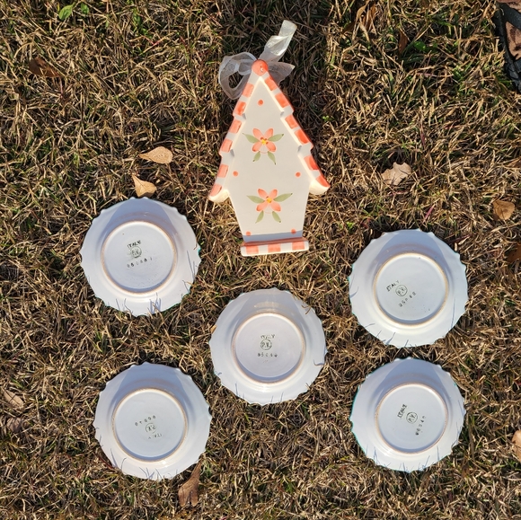 Vintage Bird Plates w/ Bird House Italy PV - Picture 5 of 16